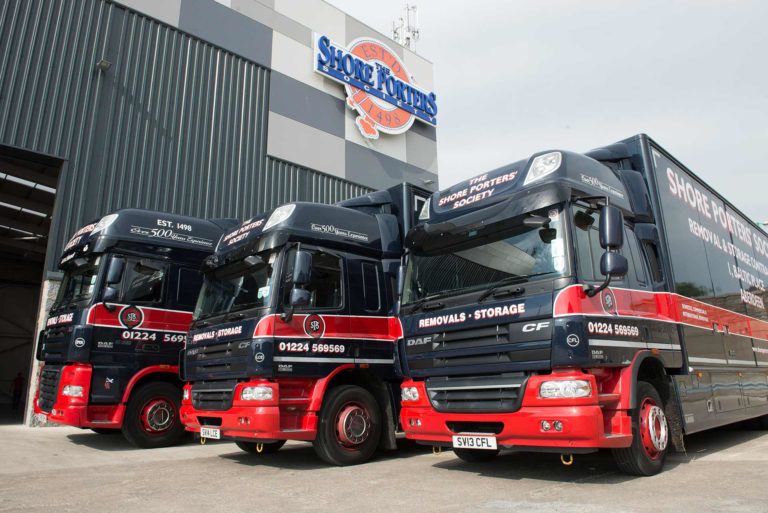 storage and removal fleet of trucks