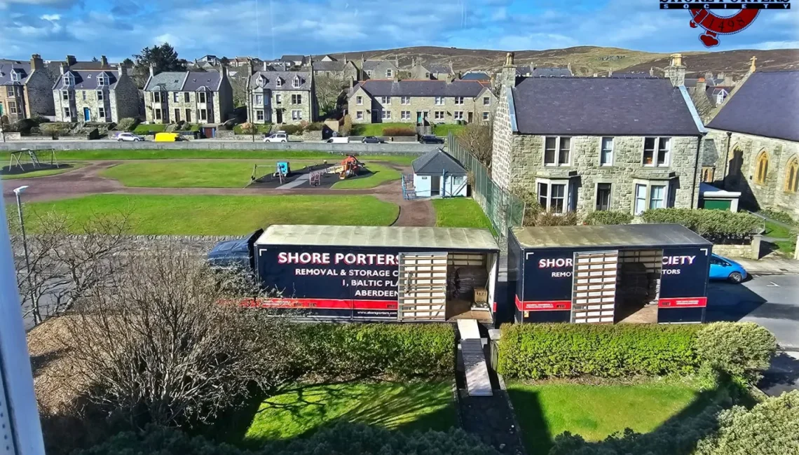 Shore Porters Society moving a customer from Shetland to Aberdeenshire